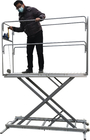 1500mm Height Manual Scissor Lift Platform With Table Personal Home Using